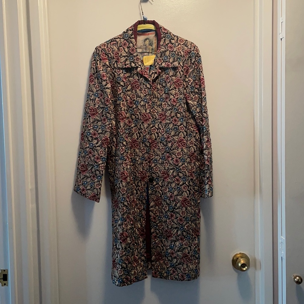 BIYA embroidered long coat